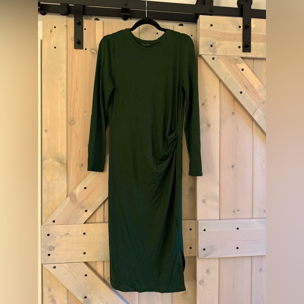 NWT Banana Republic Side Ruched Midi Dress - Picture 4 of 9